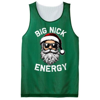 Big Nick Energy Funny Inappropriate Christmas Santa Face Mesh Reversible Basketball Jersey Tank