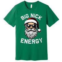 Big Nick Energy Funny Inappropriate Christmas Santa Face Premium T-Shirt