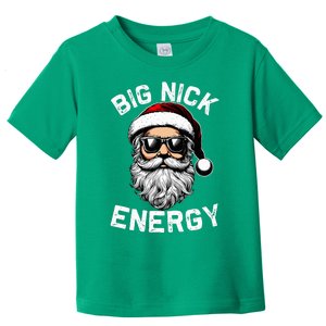 Big Nick Energy Funny Inappropriate Christmas Santa Face Toddler T-Shirt