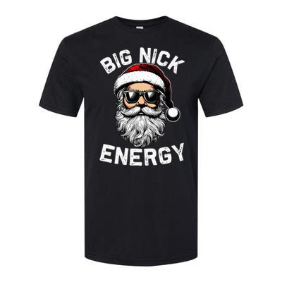 Big Nick Energy Funny Inappropriate Christmas Santa Face Softstyle CVC T-Shirt