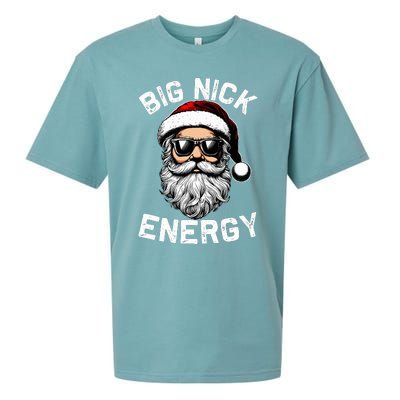 Big Nick Energy Funny Inappropriate Christmas Santa Face Sueded Cloud Jersey T-Shirt