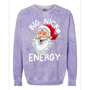 Big Nick Energy Christmas Santa Xmas Funny Meme Colorblast Crewneck Sweatshirt