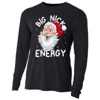 Big Nick Energy Christmas Santa Xmas Funny Meme Cooling Performance Long Sleeve Crew