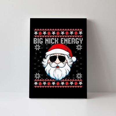 Big Nick Energy Santa Ugly Christmas Sweater Canvas