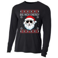 Big Nick Energy Santa Ugly Christmas Sweater Cooling Performance Long Sleeve Crew