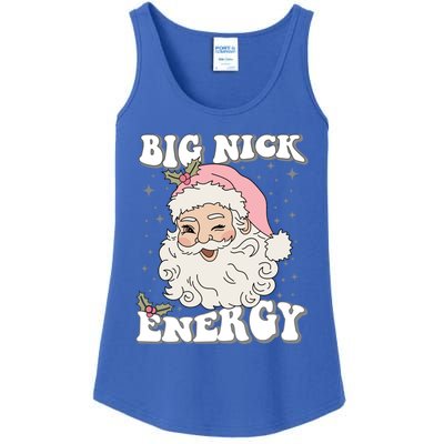 Big Nick Energy Funny Xmas Christmas Cute Santa Claus Great Gift Ladies Essential Tank