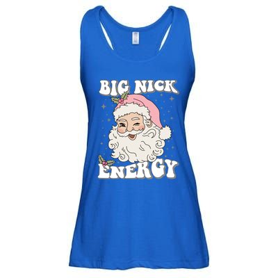 Big Nick Energy Funny Xmas Christmas Cute Santa Claus Great Gift Ladies Essential Flowy Tank