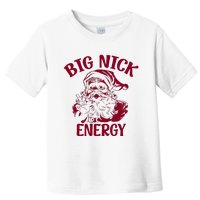 Big Nick Energy Christmas Retro Groovy Funny Vintage Santa  Toddler T-Shirt