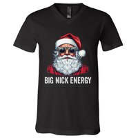 Big Nick Energy Santa V-Neck T-Shirt