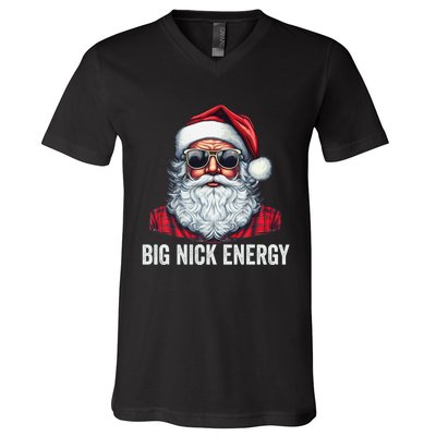 Big Nick Energy Santa V-Neck T-Shirt