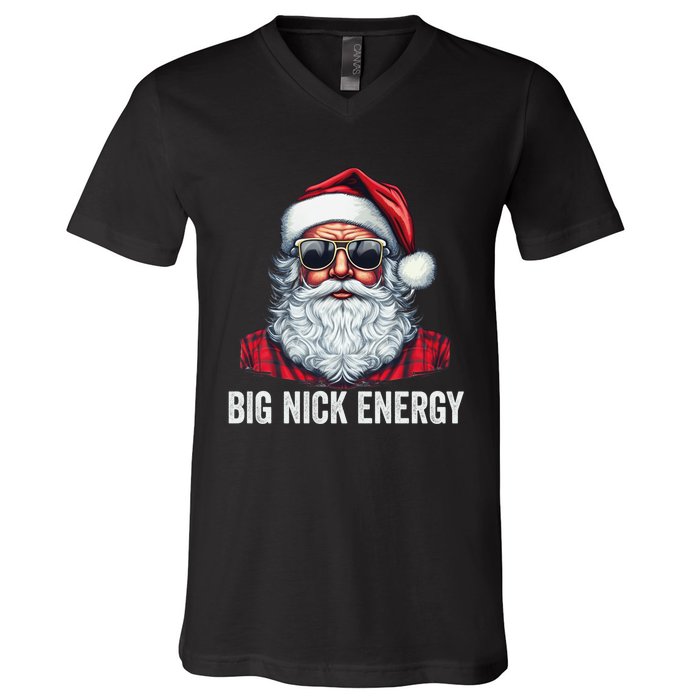 Big Nick Energy Santa V-Neck T-Shirt