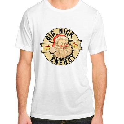 Big Nick Energy Funny Vintage Santa Claus Wink Christmas Adult ChromaSoft Performance T-Shirt