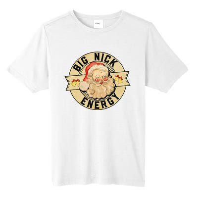 Big Nick Energy Funny Vintage Santa Claus Wink Christmas Tall Fusion ChromaSoft Performance T-Shirt