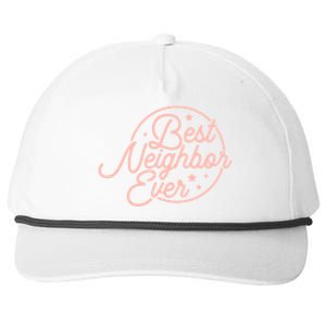 Best Neighbor Ever Friend In The Neighborhood Gift Funny Gift Snapback Five-Panel Rope Hat