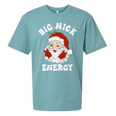 Big Nick Energy Funny Santa Christmas  Sueded Cloud Jersey T-Shirt