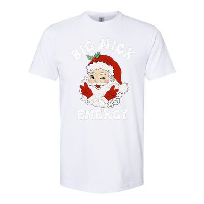 Big Nick Energy Funny Santa Christmas  Softstyle CVC T-Shirt