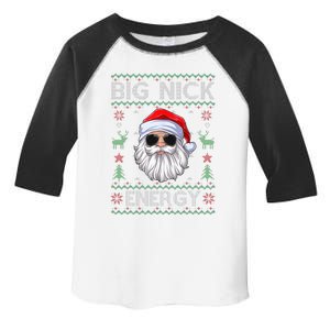 Big Nick Energy Santa Claus Ugly Christmas Sweater Toddler Fine Jersey T-Shirt