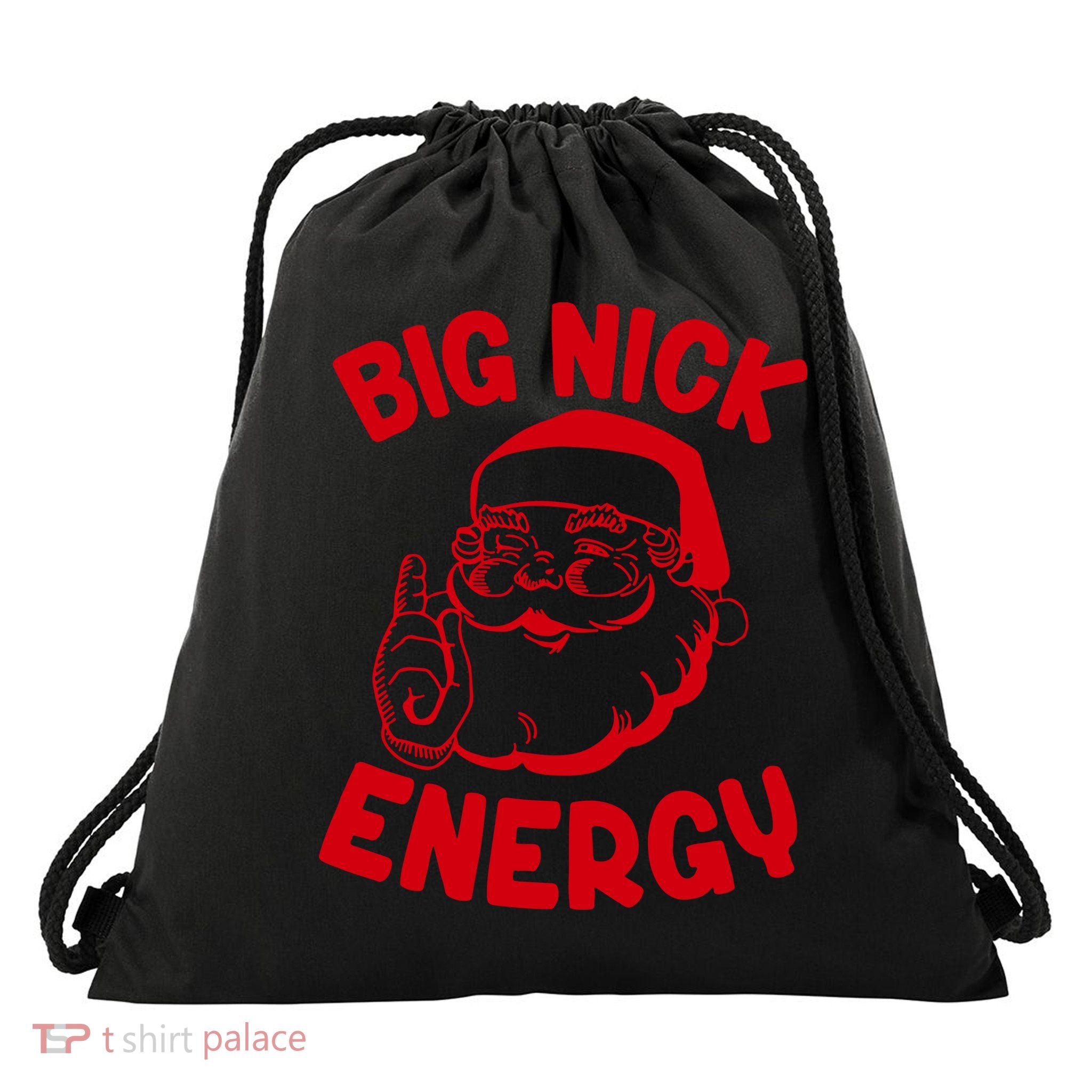 Big Nick Energy Santa Claus Funny Xmas Christmas Drawstring Bag