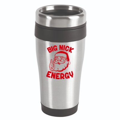 Big Nick Energy Santa Claus Funny Xmas Christmas 16oz Travel Tumbler