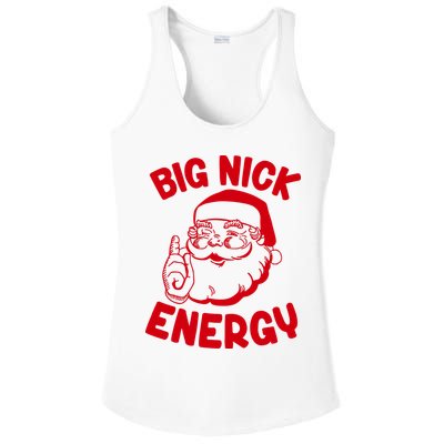 Big Nick Energy Santa Claus Funny Xmas Christmas Ladies PosiCharge Competitor Racerback Tank
