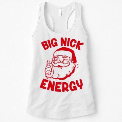 Big Nick Energy Santa Claus Funny Xmas Christmas Womens Tank Top
