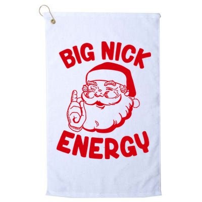 Big Nick Energy Santa Claus Funny Xmas Christmas Golf Towel