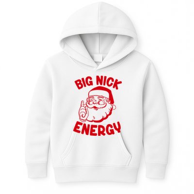 Big Nick Energy Santa Claus Funny Xmas Christmas Kids Hoodie