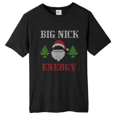 Big Nick Energy - Ugly Sweater - Big Nick Energy Santa Tall Fusion ChromaSoft Performance T-Shirt