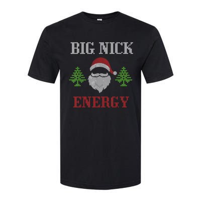 Big Nick Energy - Ugly Sweater - Big Nick Energy Santa Softstyle CVC T-Shirt