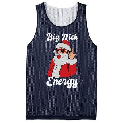 Big Nick Energy Funny Xmas Christmas Gift Mesh Reversible Basketball Jersey Tank