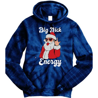 Big Nick Energy Funny Xmas Christmas Gift Tie Dye Hoodie