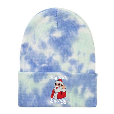 Big Nick Energy Funny Xmas Christmas Gift Tie Dye 12in Knit Beanie