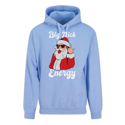 Big Nick Energy Funny Xmas Christmas Gift Unisex Surf Hoodie