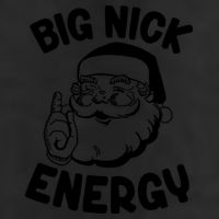 Big Nick Energy Santa Claus Funny Xmas Christmas 7 Panel Mesh Trucker Snapback Hat