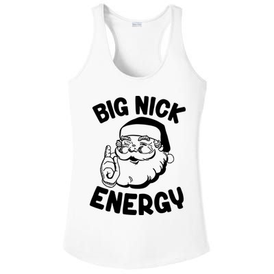 Big Nick Energy Santa Claus Funny Xmas Christmas Ladies PosiCharge Competitor Racerback Tank