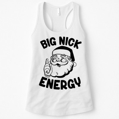 Big Nick Energy Santa Claus Funny Xmas Christmas Womens Tank Top