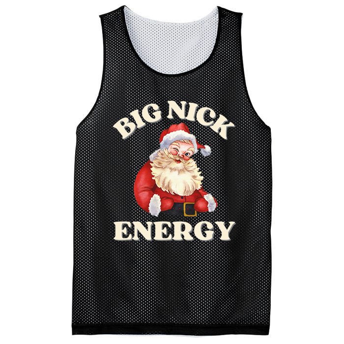 Big Nick Energy Christmas Santa Inappropriate Christmas Mesh Reversible Basketball Jersey Tank