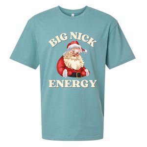 Big Nick Energy Christmas Santa Inappropriate Christmas Sueded Cloud Jersey T-Shirt