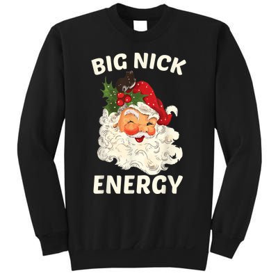 Big Nick Energy Funny Santa Christmas Sweatshirt