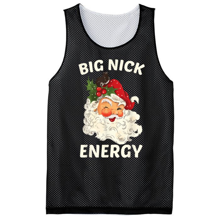 Big Nick Energy Funny Santa Christmas Mesh Reversible Basketball Jersey Tank