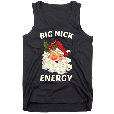 Big Nick Energy Funny Santa Christmas Tank Top