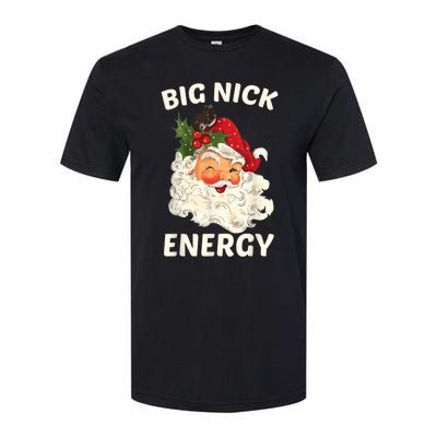 Big Nick Energy Funny Santa Christmas Softstyle® CVC T-Shirt