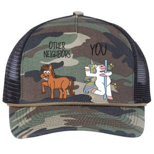 Best Neighbor Ever Fun Funny Gift Graphic For Neighbors Funny Gift Retro Rope Trucker Hat Cap