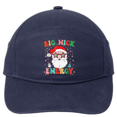 Big Nick Energy Funny Xmas Christmas 7-Panel Snapback Hat