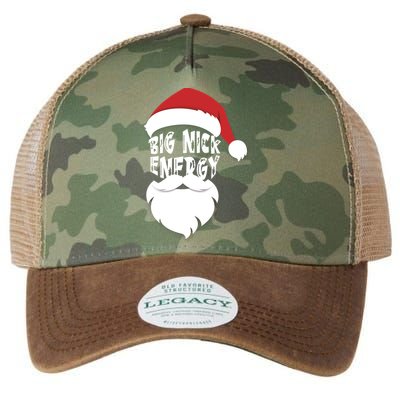 Big Nick Energy Funny Xmas Santa Hipster Legacy Tie Dye Trucker Hat