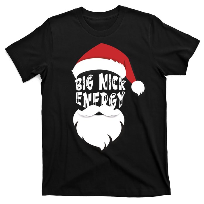 Big Nick Energy Funny Xmas Santa Hipster T-Shirt