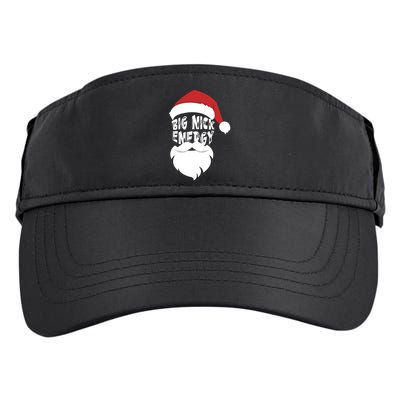 Big Nick Energy Funny Xmas Santa Hipster Adult Drive Performance Visor