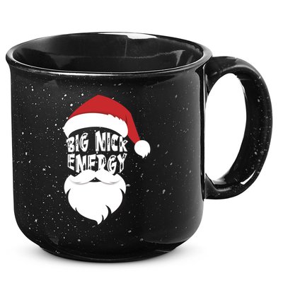 Big Nick Energy Funny Xmas Santa Hipster 15oz Campfire Ceramic Mug