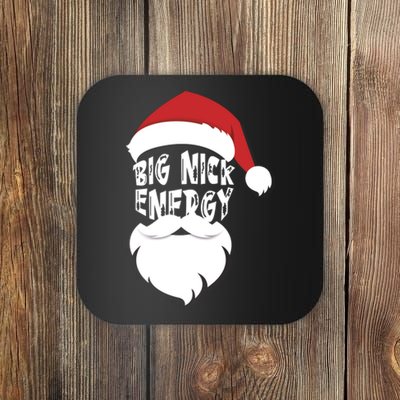 Big Nick Energy Funny Xmas Santa Hipster Coaster