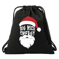 Big Nick Energy Funny Xmas Santa Hipster Drawstring Bag